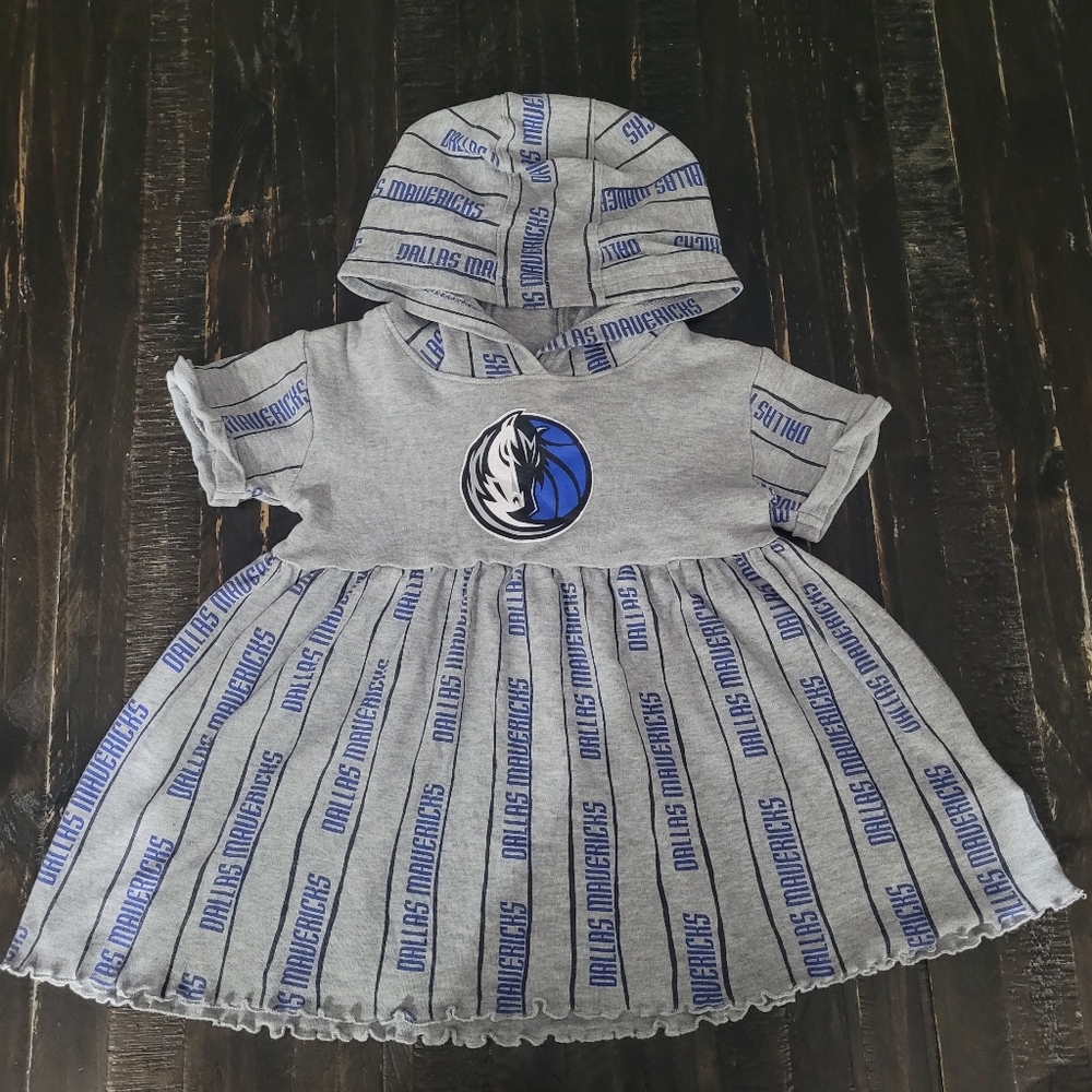 Dallas Mavericks Hooded Dress Baby Girl Size 4T